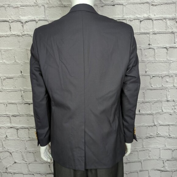 Jim Beam "Premium Nuts" JoS A Bank Wool Navy Blazer, Men's 42 - Picture 5 of 12